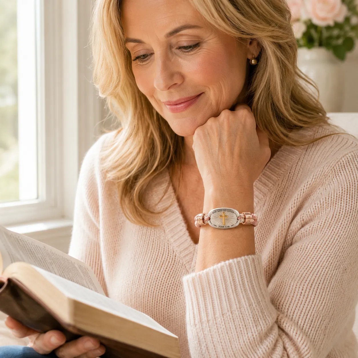 ✝️ Christian Scripture Faith Bracelet Collection – 6 Meaningful Bible Verse Designs with Raised Gold Cross, Magnetic Clasp &amp; Matching Gift Box 🙏✨