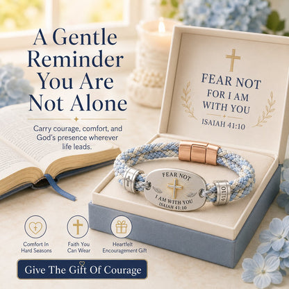 ✝️ Christian Scripture Faith Bracelet Collection – 6 Meaningful Bible Verse Designs with Raised Gold Cross, Magnetic Clasp &amp; Matching Gift Box 🙏✨