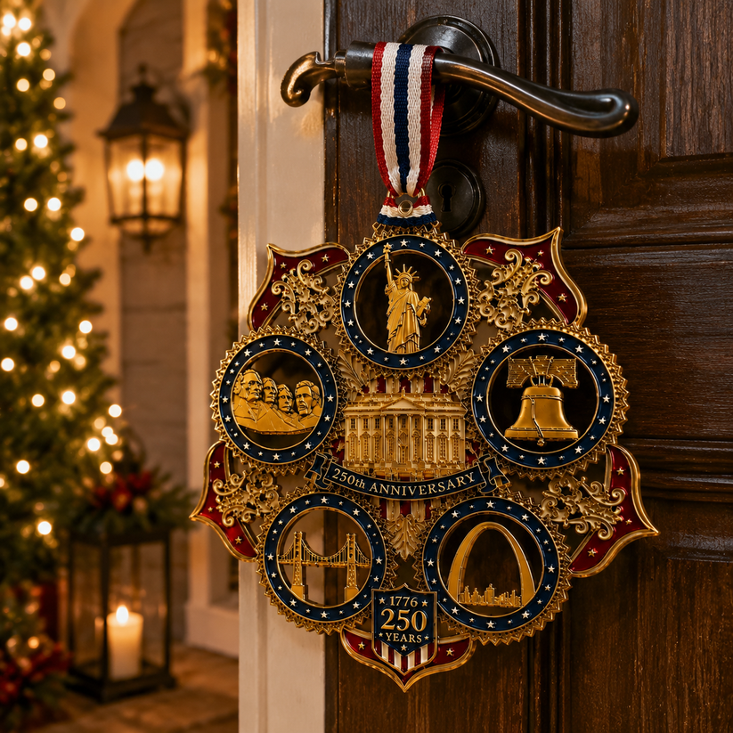 🇺🇸✨ America 250th Anniversary Commemorative Christmas Ornament