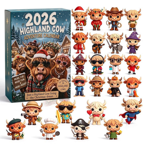 🐂🎁 2026 Highland Cow Advent Calendar – Every Day Brings New Surprises 🎄✨