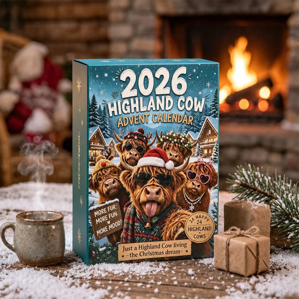 🐂🎁 2026 Highland Cow Advent Calendar – Every Day Brings New Surprises 🎄✨