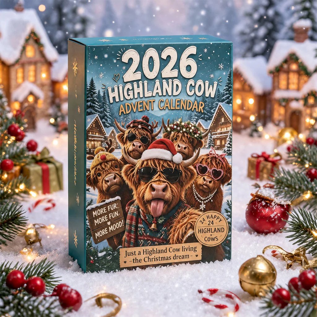 🐂🎁 2026 Highland Cow Advent Calendar – Every Day Brings New Surprises 🎄✨