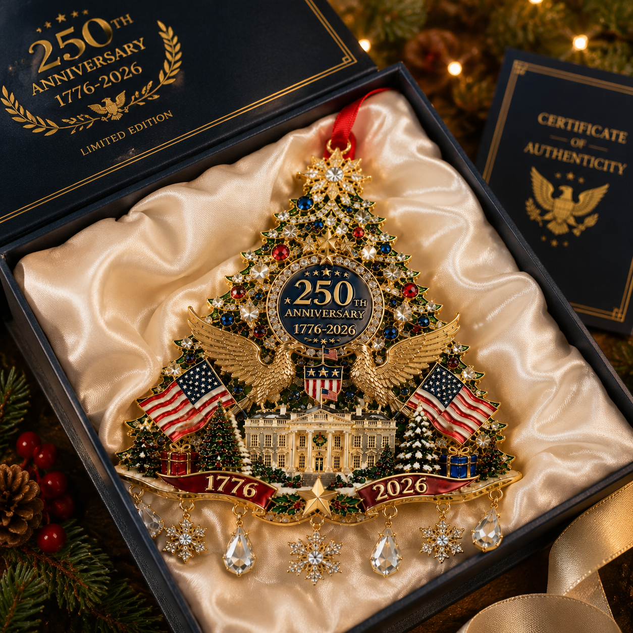 ✨ Sparkling Christmas Tree Ornament – Limited Anniversary Edition – Once the season is over, this special design won't return 🎄