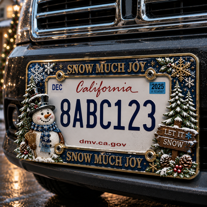 🎄 Christmas License Plate Frame – Festive Style for Every Ride 🚗✨
