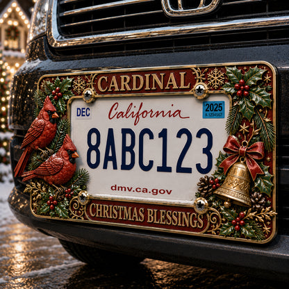 🎄 Christmas License Plate Frame – Festive Style for Every Ride 🚗✨