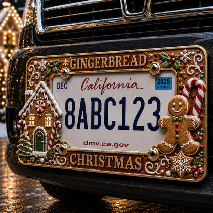 🎄 Christmas License Plate Frame – Festive Style for Every Ride 🚗✨