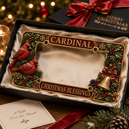 🎄 Christmas License Plate Frame – Festive Style for Every Ride 🚗✨