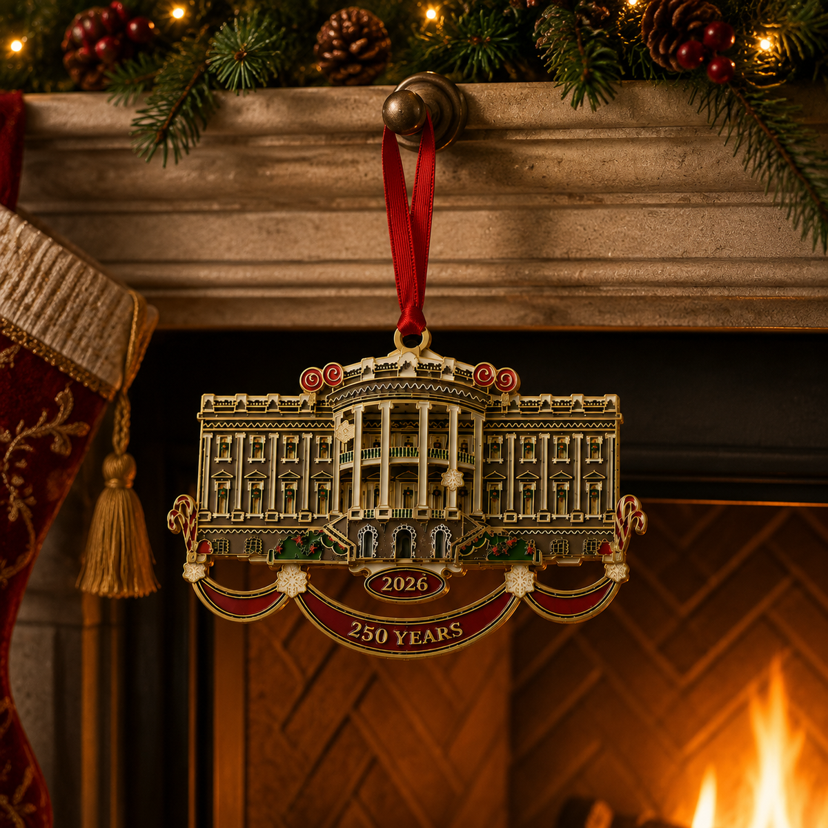 White House Christmas Tree Ornament