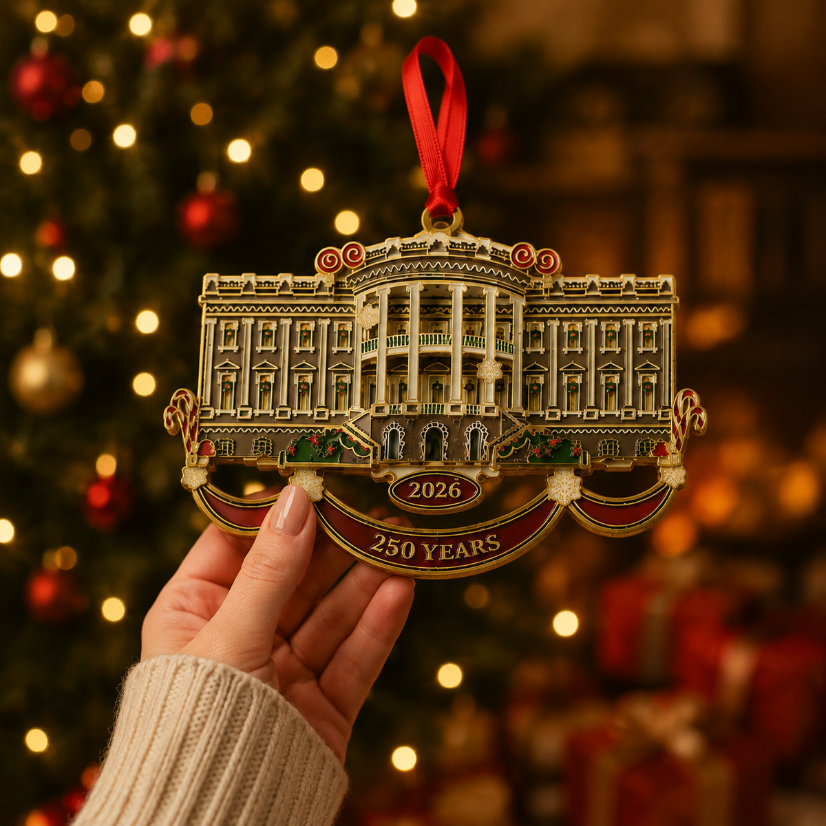 White House Christmas Tree Ornament