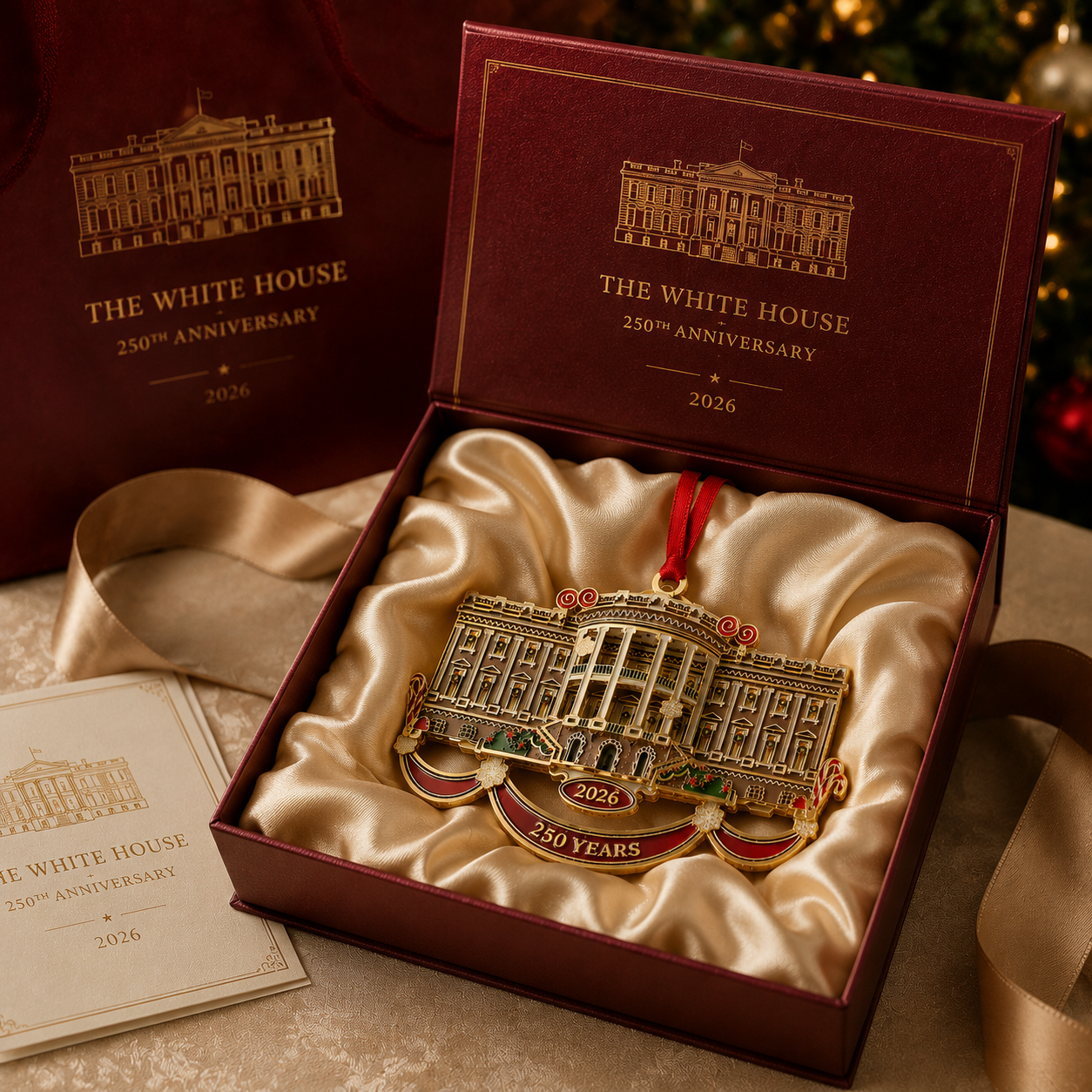 White House Christmas Tree Ornament