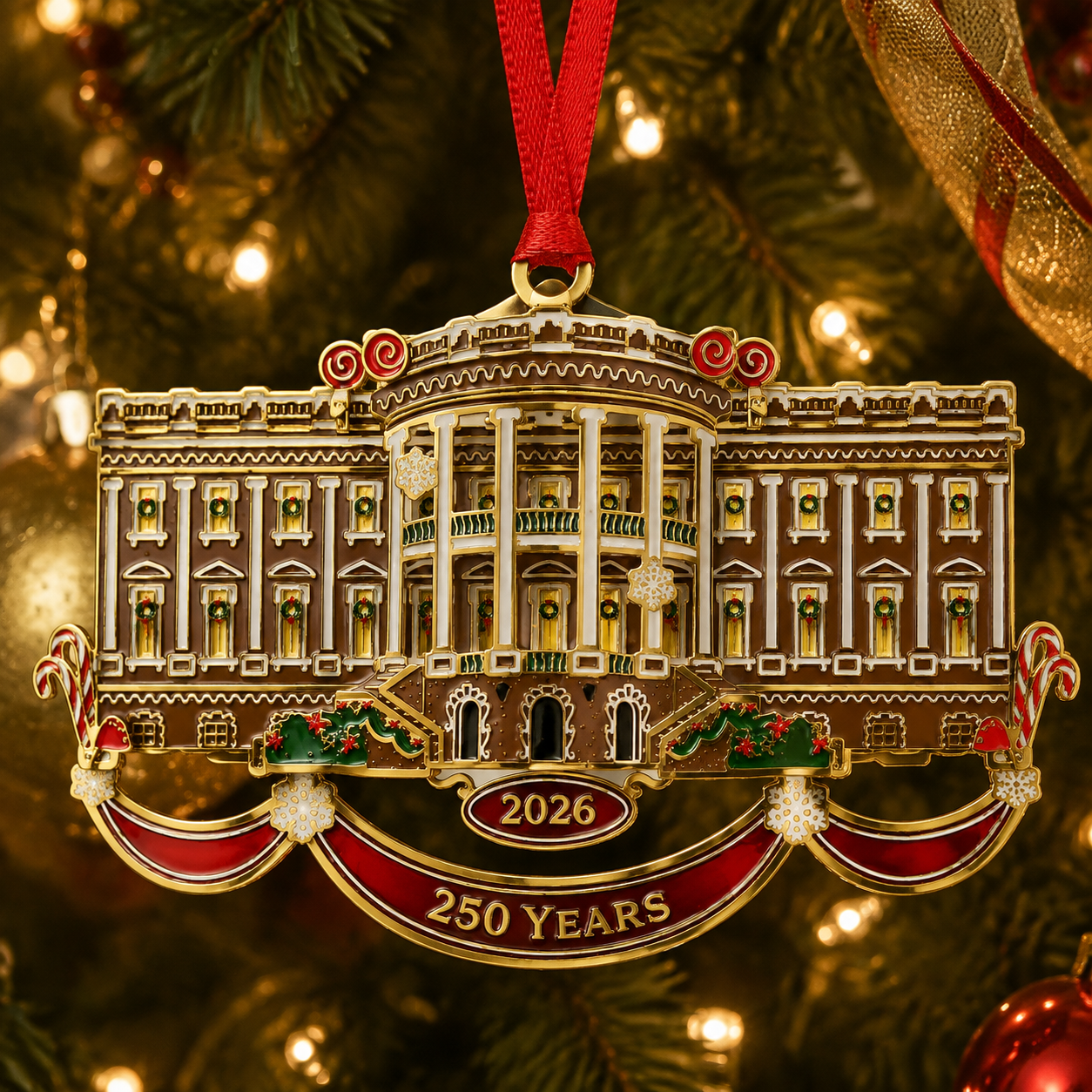 White House Christmas Tree Ornament
