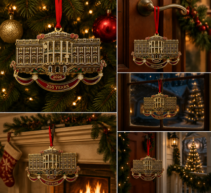 White House Christmas Tree Ornament