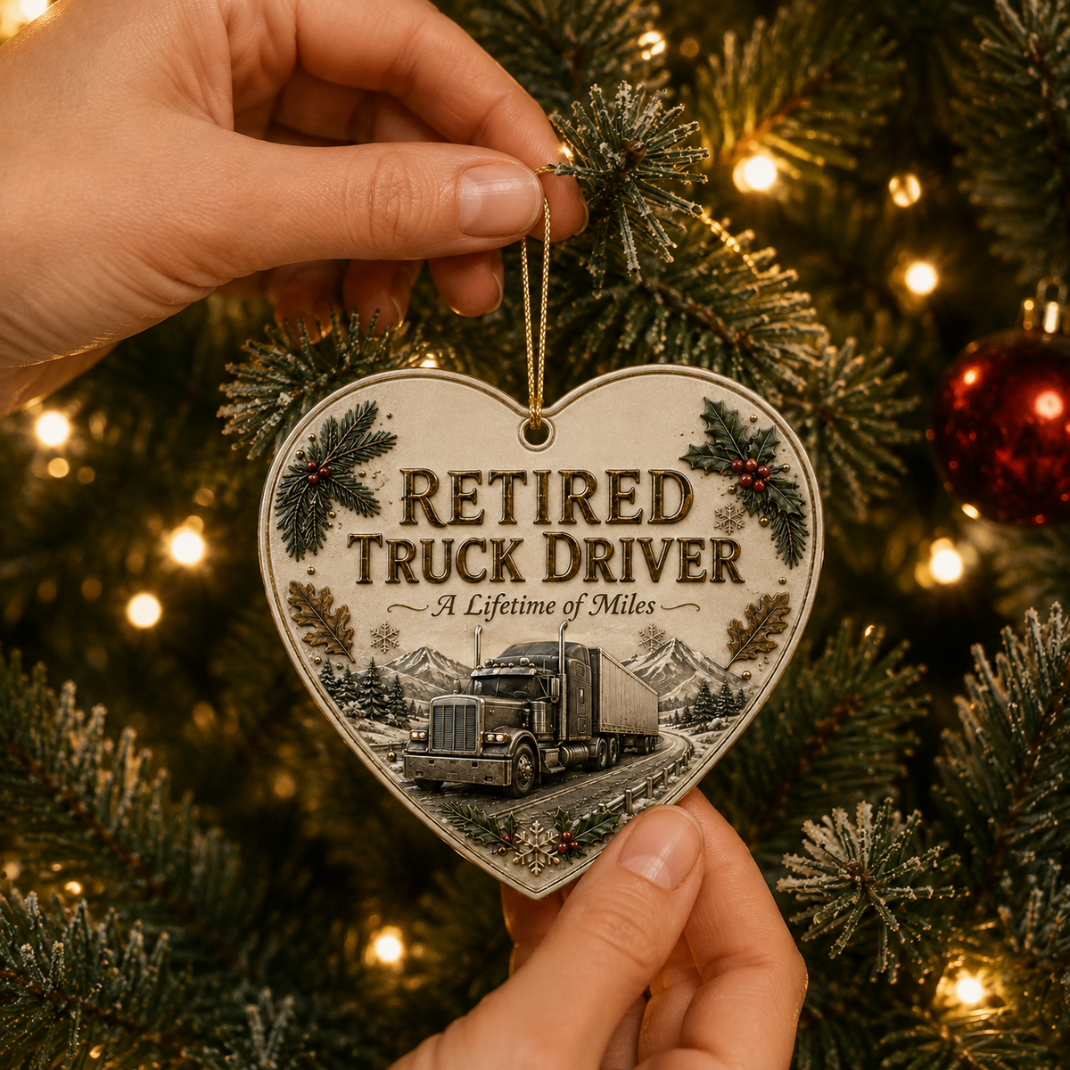🎄 Retired Men's Careers Christmas Ornament – Honor A Lifetime Of Hard Work ⚒️✨