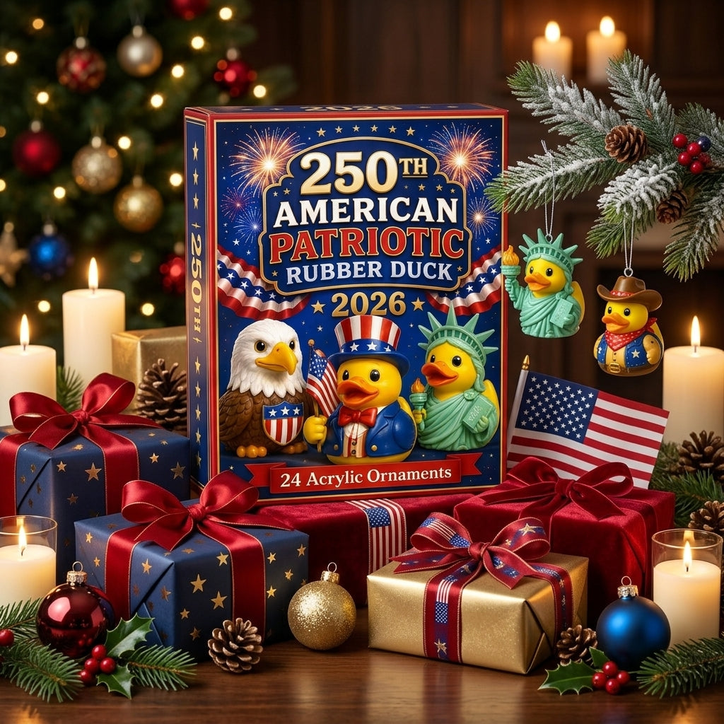 🦆 250th American Patriotic Rubber Duck Advent Calendar 2026 – 24 Days of Red, White & Blue Surprises!