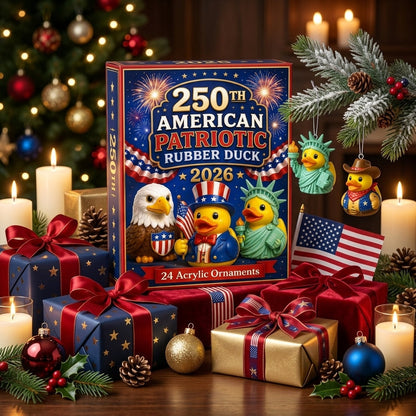 🦆 250th American Patriotic Rubber Duck Advent Calendar 2026 – 24 Days of Red, White & Blue Surprises!