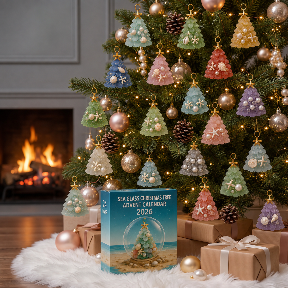 🌊🎄 Sea Glass Christmas Tree Advent Calendar 2026