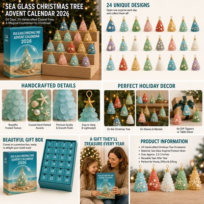 🌊🎄 Sea Glass Christmas Tree Advent Calendar 2026
