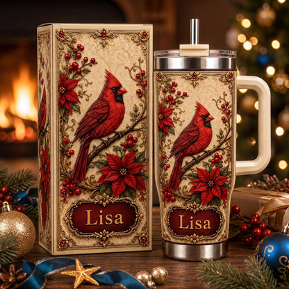 Personalized Cardinal Memorial Gift Tumbler For Women
