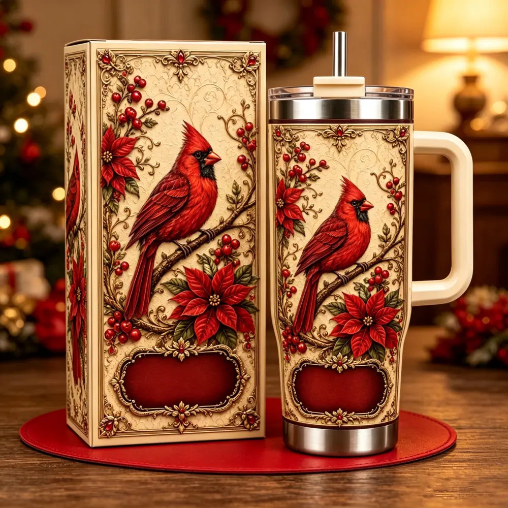 Personalized Cardinal Memorial Gift Tumbler For Women