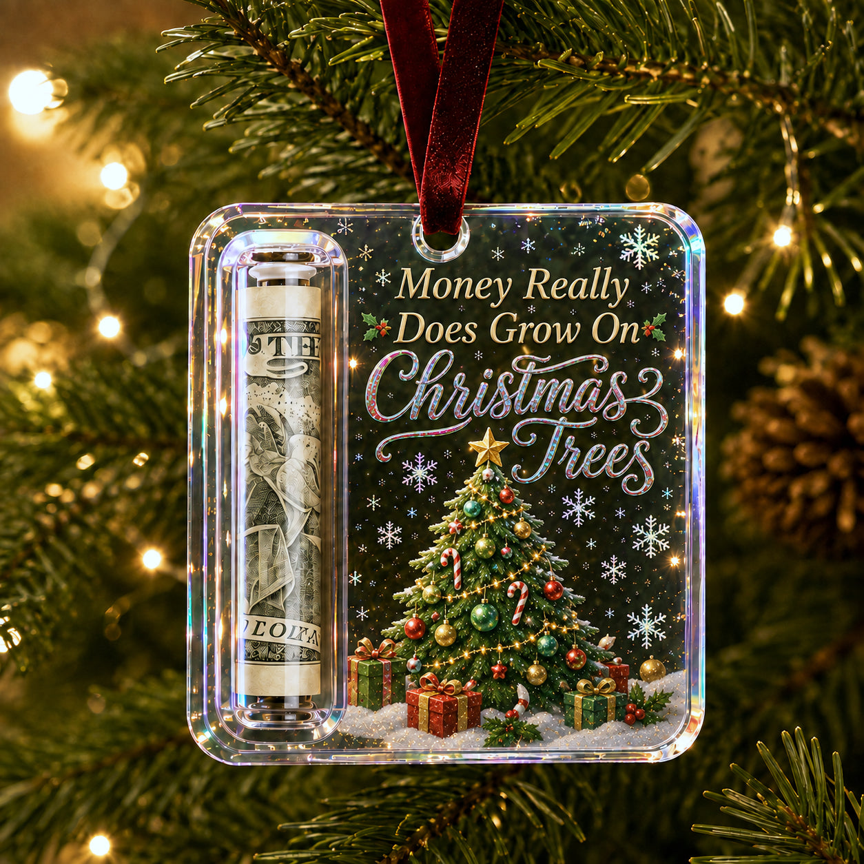 🎄 Christmas Cash Gift Ornament – Turn Christmas Cash Into A Gift They'll Remember 💵✨