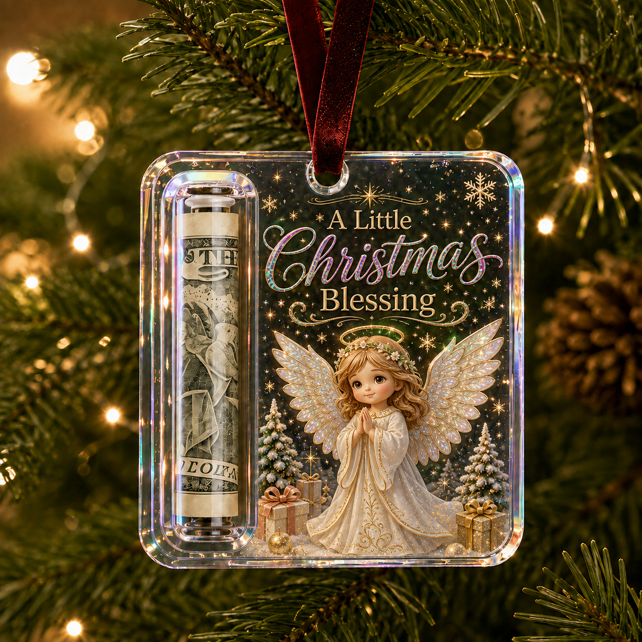 🎄 Christmas Cash Gift Ornament – Turn Christmas Cash Into A Gift They'll Remember 💵✨