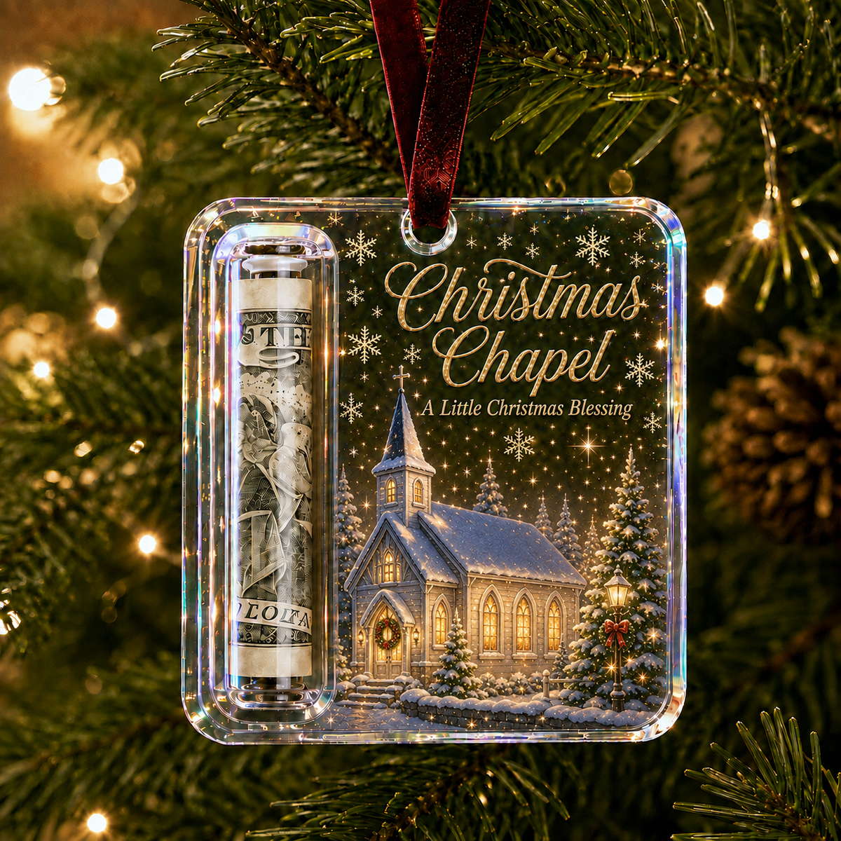 🎄 Christmas Cash Gift Ornament – Turn Christmas Cash Into A Gift They'll Remember 💵✨