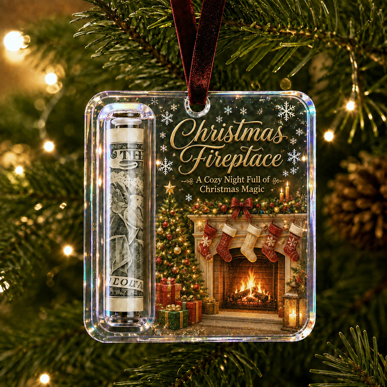 🎄 Christmas Cash Gift Ornament – Turn Christmas Cash Into A Gift They'll Remember 💵✨