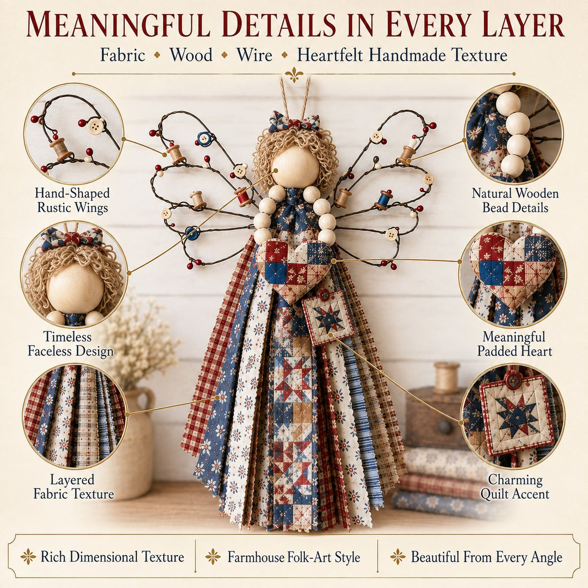 ✨🌸Angel Fabric Hanging DIY Kit