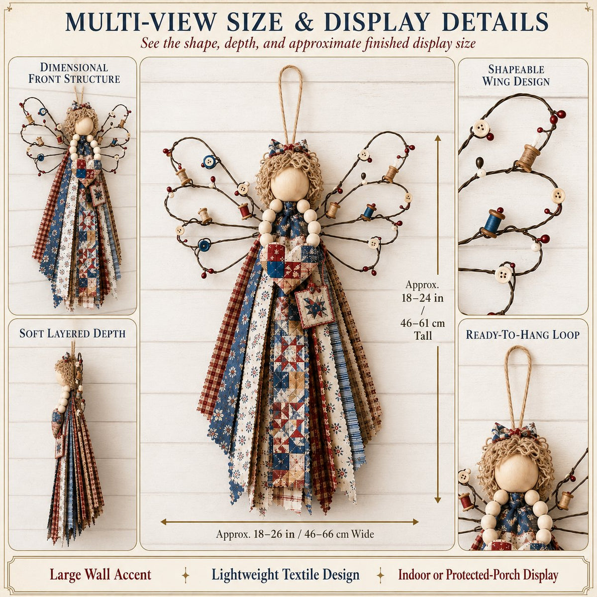 ✨🌸Angel Fabric Hanging DIY Kit
