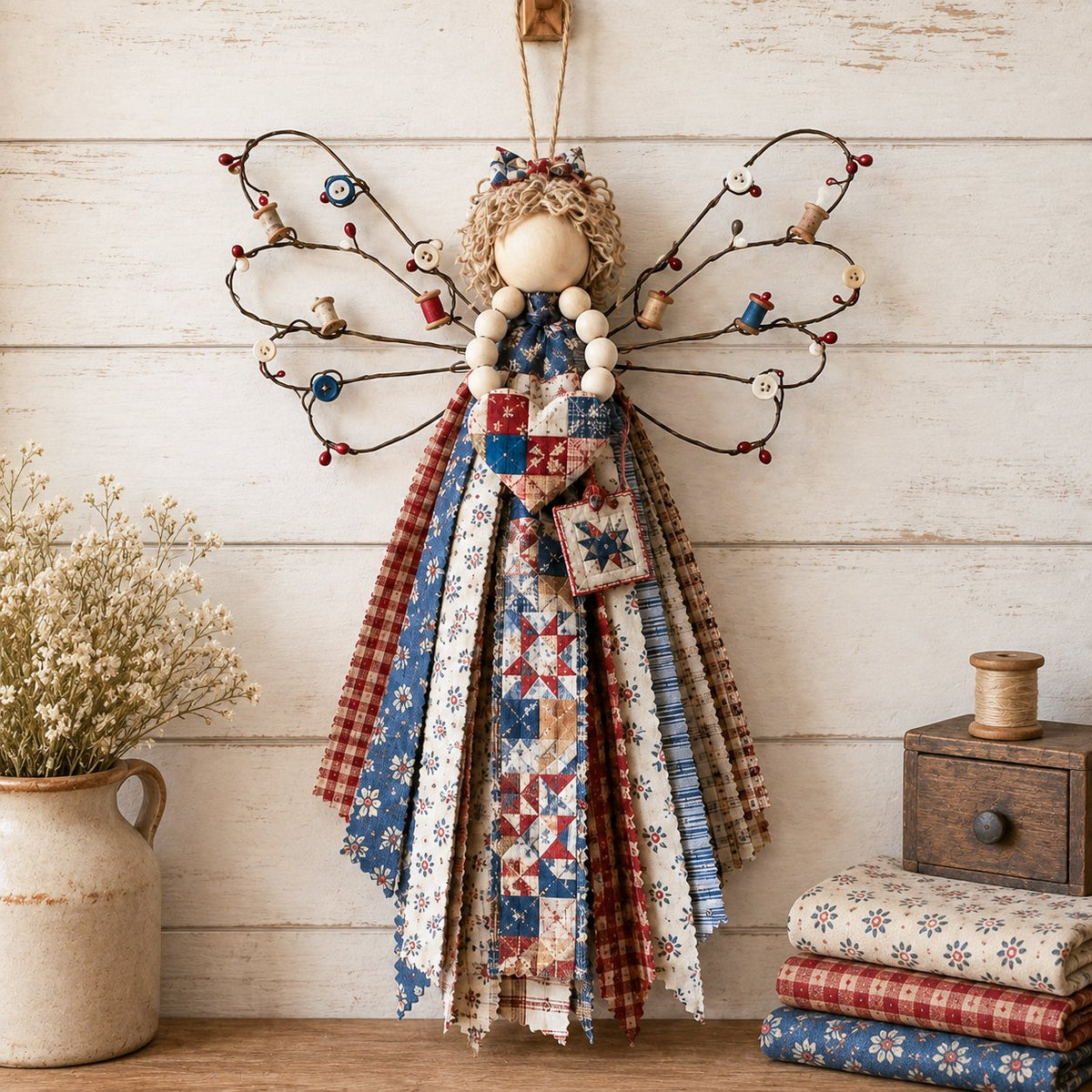 ✨🌸Angel Fabric Hanging DIY Kit