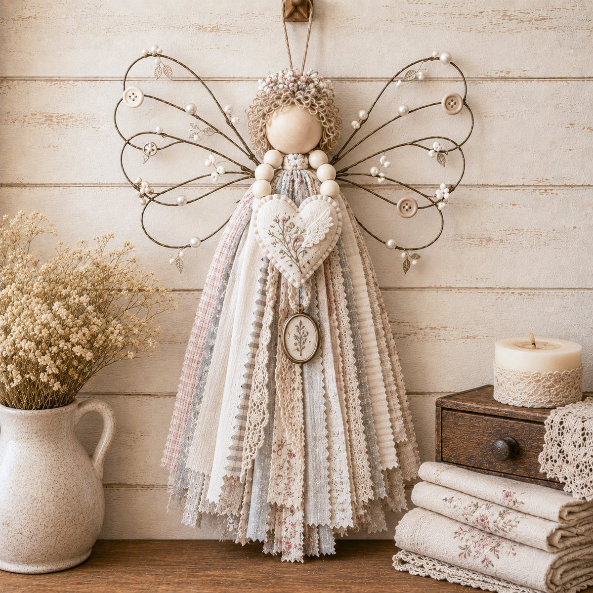 ✨🌸Angel Fabric Hanging DIY Kit