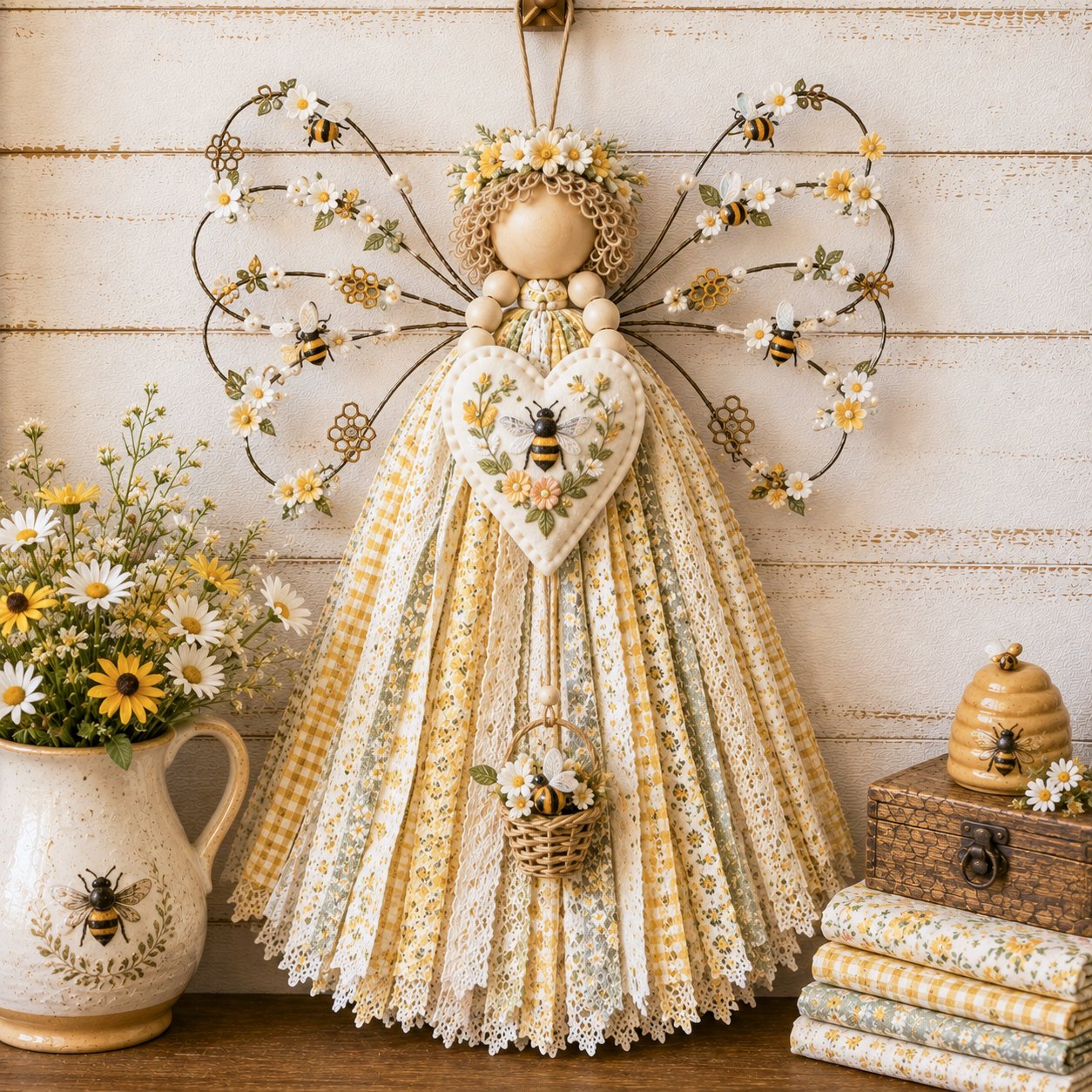 ✨🌸Angel Fabric Hanging DIY Kit