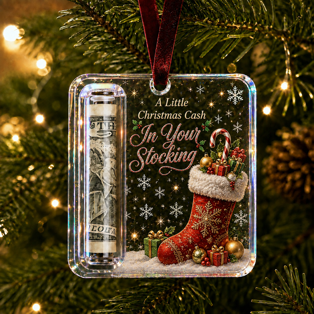 🎄💵 Christmas Cash Surprise Ornament Collection – A Fun Holiday Gift With a Little Extra Cheer