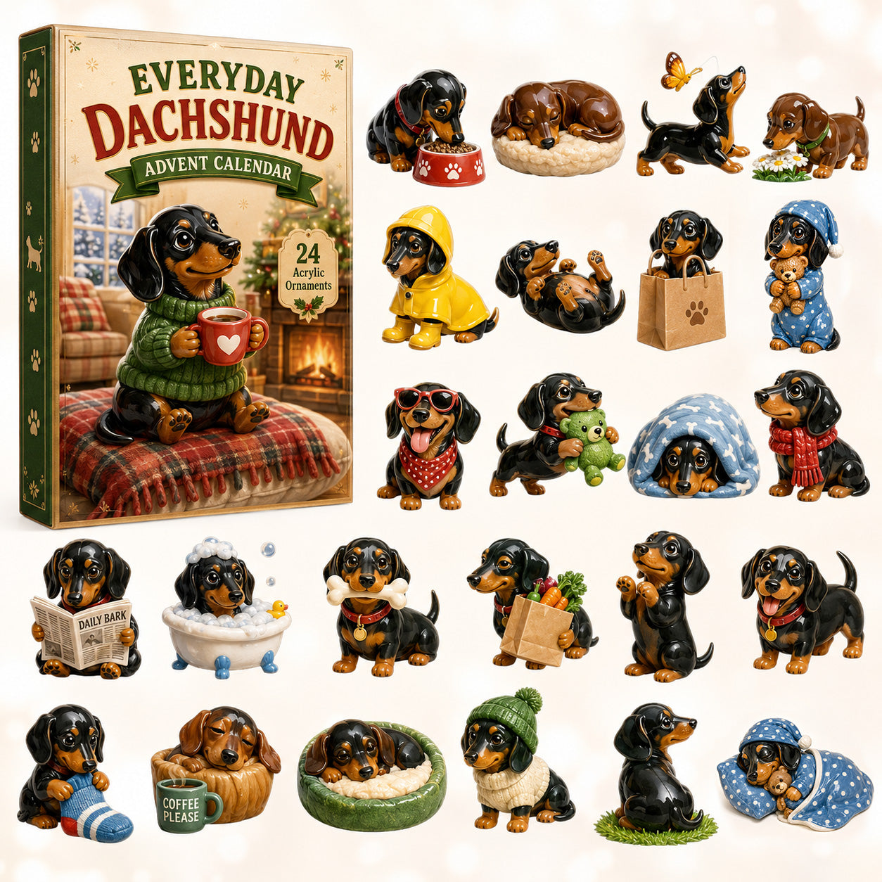 🎄 2026 Christmas Dachshund Advent Calendar