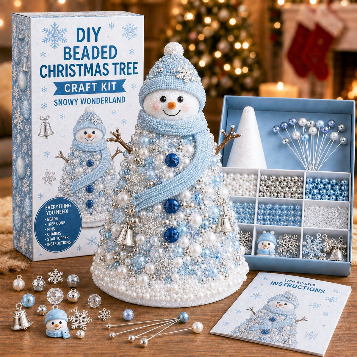 DIY Beaded Christmas Tree Craft Kit