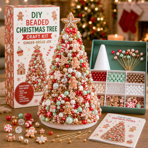 DIY Beaded Christmas Tree Craft Kit
