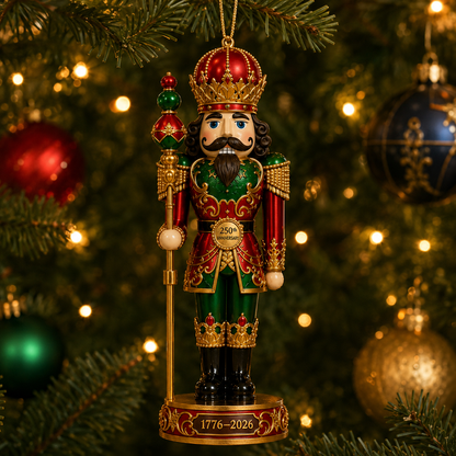 2026 America 250th Anniversary Royal Nutcracker King Christmas Ornament