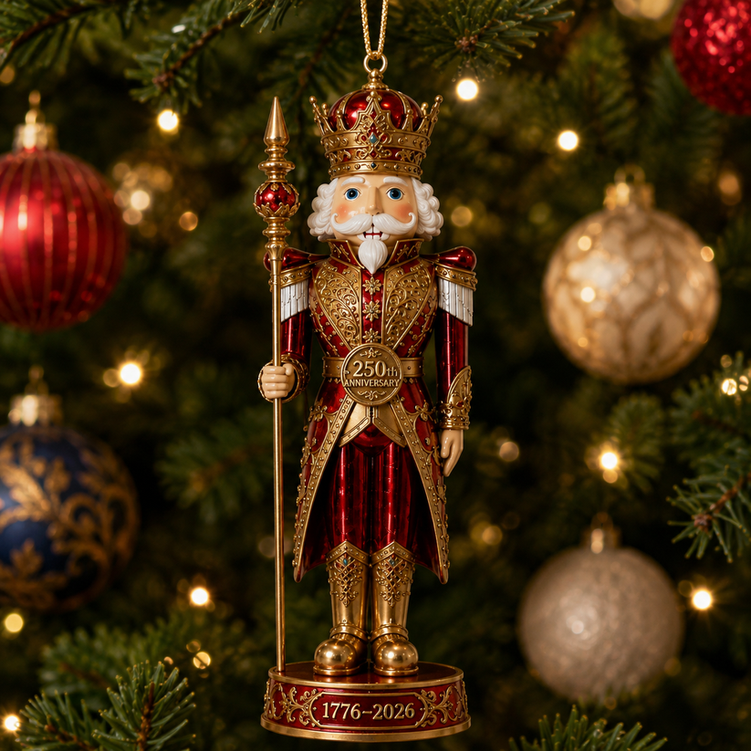 2026 America 250th Anniversary Royal Nutcracker King Christmas Ornament