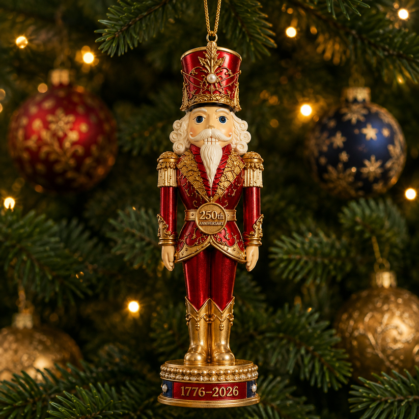 2026 America 250th Anniversary Royal Nutcracker King Christmas Ornament