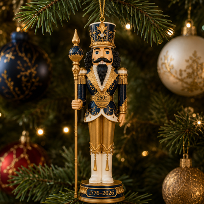 2026 America 250th Anniversary Royal Nutcracker King Christmas Ornament