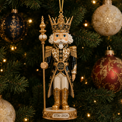 2026 America 250th Anniversary Royal Nutcracker King Christmas Ornament