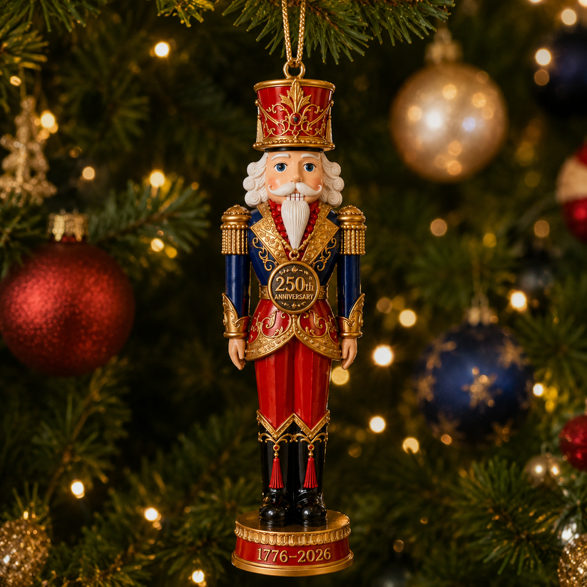 2026 America 250th Anniversary Royal Nutcracker King Christmas Ornament