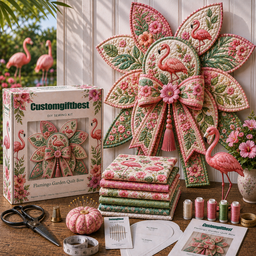 🌸 Garden Quilt Bow DIY Sewing Kit – Create a Stunning Garden Quilt Bow At Home 🧵✨
