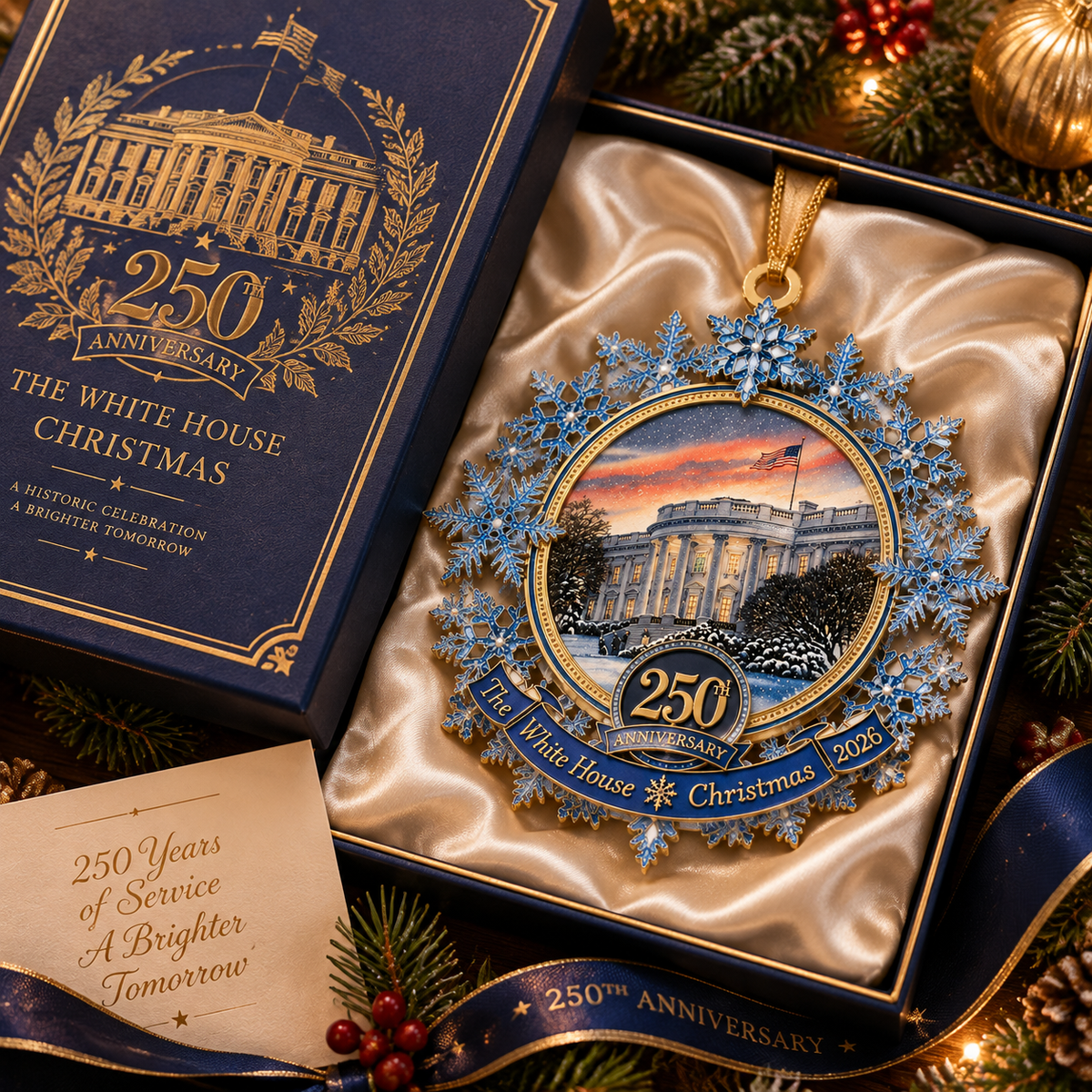 The White House Christmas 250th Anniversary Ornament