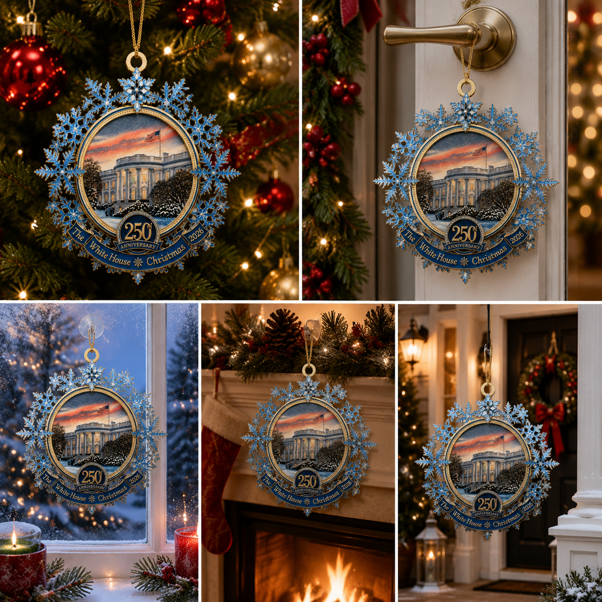 The White House Christmas 250th Anniversary Ornament