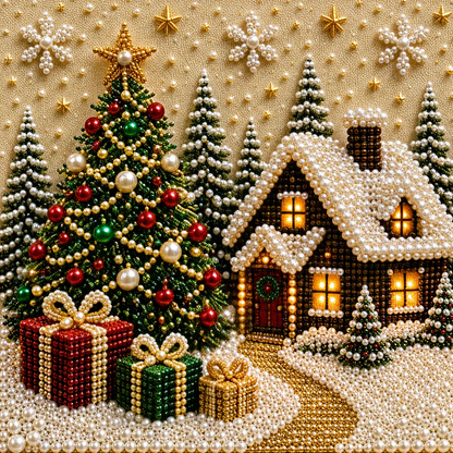 🎨💎DIY Christmas Pearl Diamond Painting Art Kit