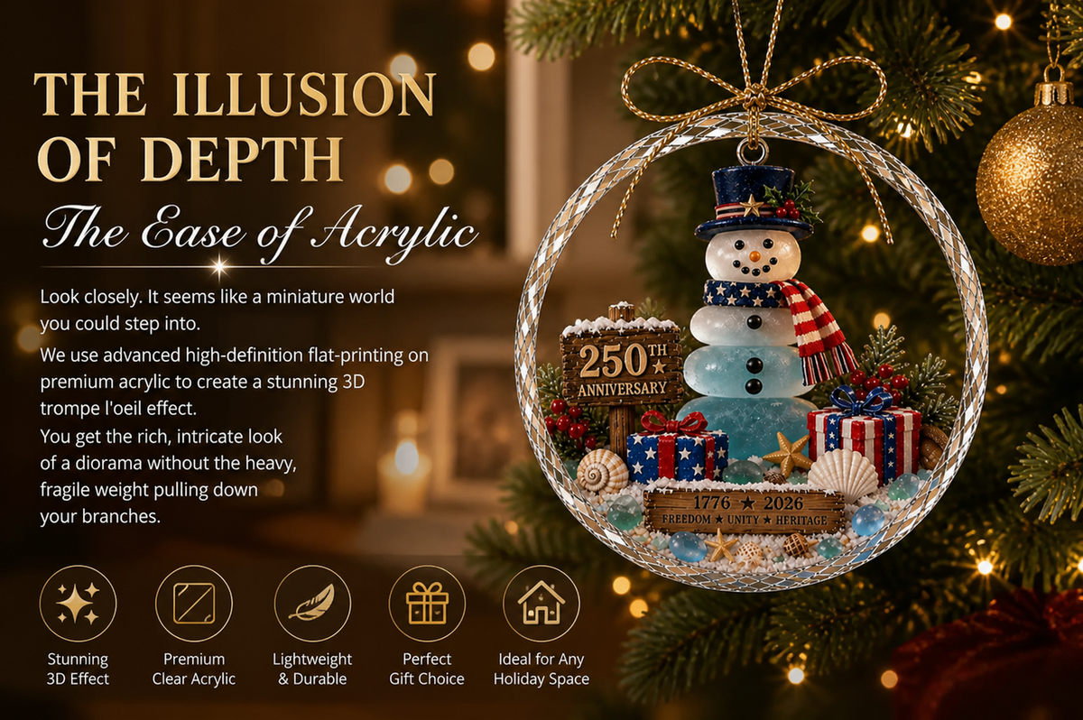 🌊 Ocean Christmas Ornament – 250th Anniversary Edition