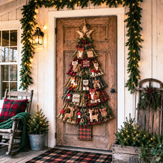 ❤️Beginner-Friendly🎄 DIY Oversized Patchwork Christmas Tree Door Hanging Kit