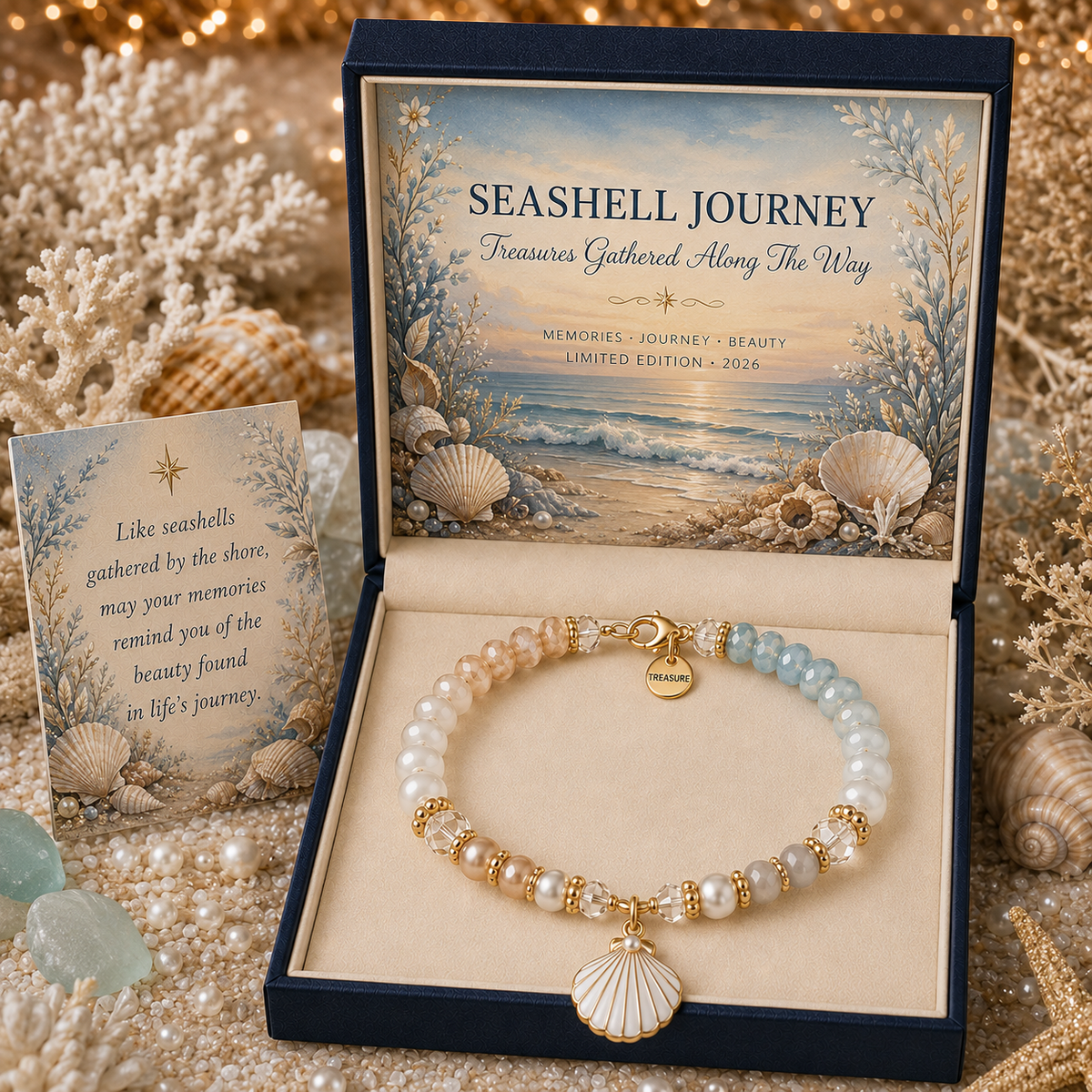 🎅 2026 Christmas Gift 50% Off – Ocean Meaning Bracelet Collection 🌊💎✨