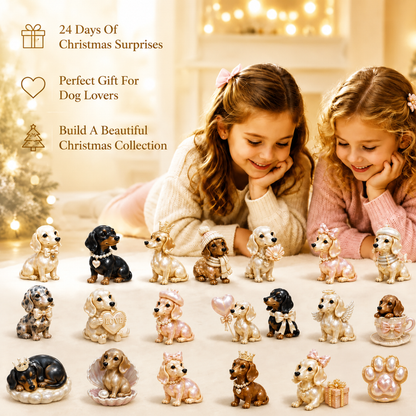 🐶✨ 2026 Pearl Dachshund Christmas Advent Calendar